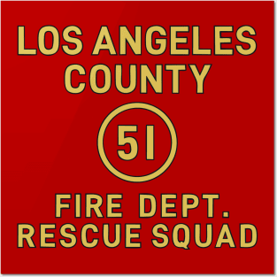 51 Fire Department Posters and Art